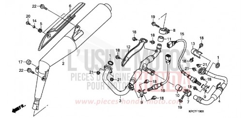 EXHAUST MUFFLER XL125V9 de 2009